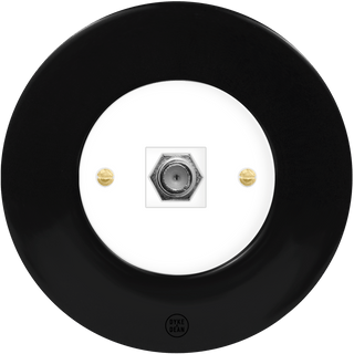 CLASSIC PORCELAIN SAT DOMINO SOCKET - DYKE & DEAN