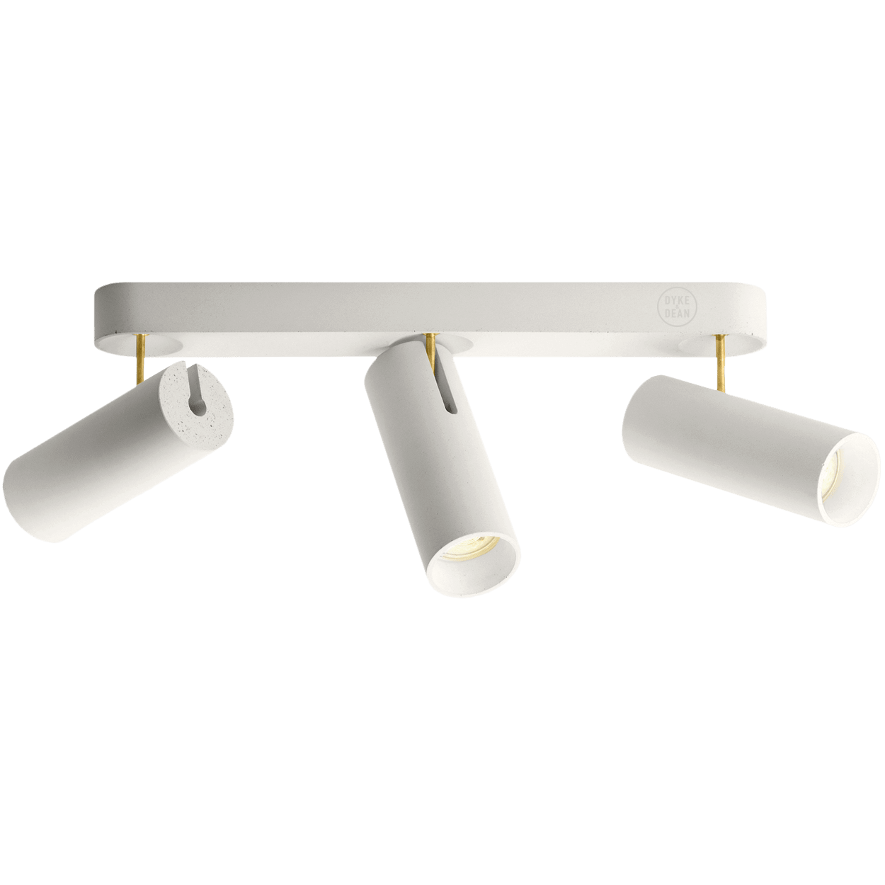 CONCRETE ADJUSTABLE 3 CEILING SPOT LIGHT - DYKE & DEAN