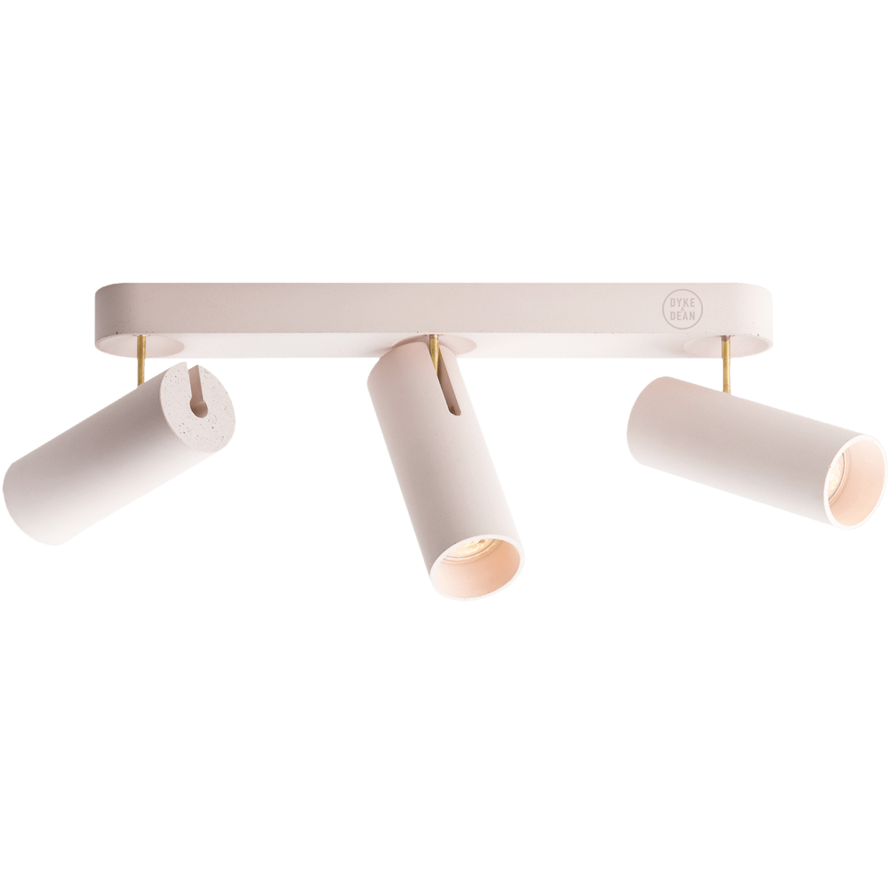 CONCRETE ADJUSTABLE 3 CEILING SPOT LIGHT - DYKE & DEAN