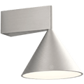 CONICAL UP DOWN WALL LIGHT BRUSHED ALUMINIUM - DYKE & DEAN