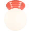 CORAL CERAMIC SCONCE WATERPROOF OPAL GLOBE CEILING LIGHT - DYKE & DEAN