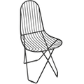 CUERO CACTUS OUTDOOR DINING CHAIR BLACK - DYKE & DEAN