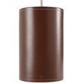 CUERO CYLINDER LEATHER PENDANT LIGHT CHOCOLATE - DYKE & DEAN