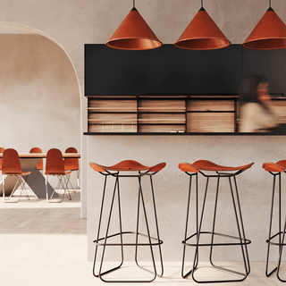 CUERO LEATHER BARSTOOL 65CM - DYKE & DEAN