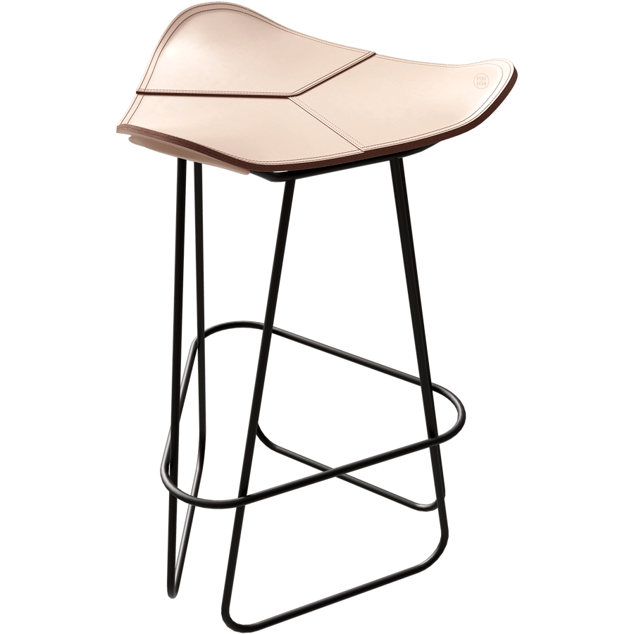 CUERO LEATHER BARSTOOL 65CM - DYKE & DEAN