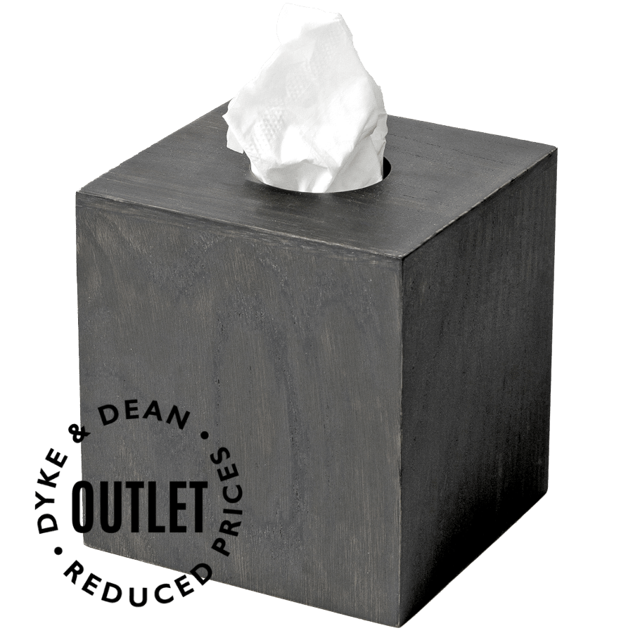 DARK OAK TISSUE BOX OUTLET - DYKE & DEAN