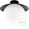DISC GLOBE OPAL FIXED PENDANT OUTLET - DYKE & DEAN