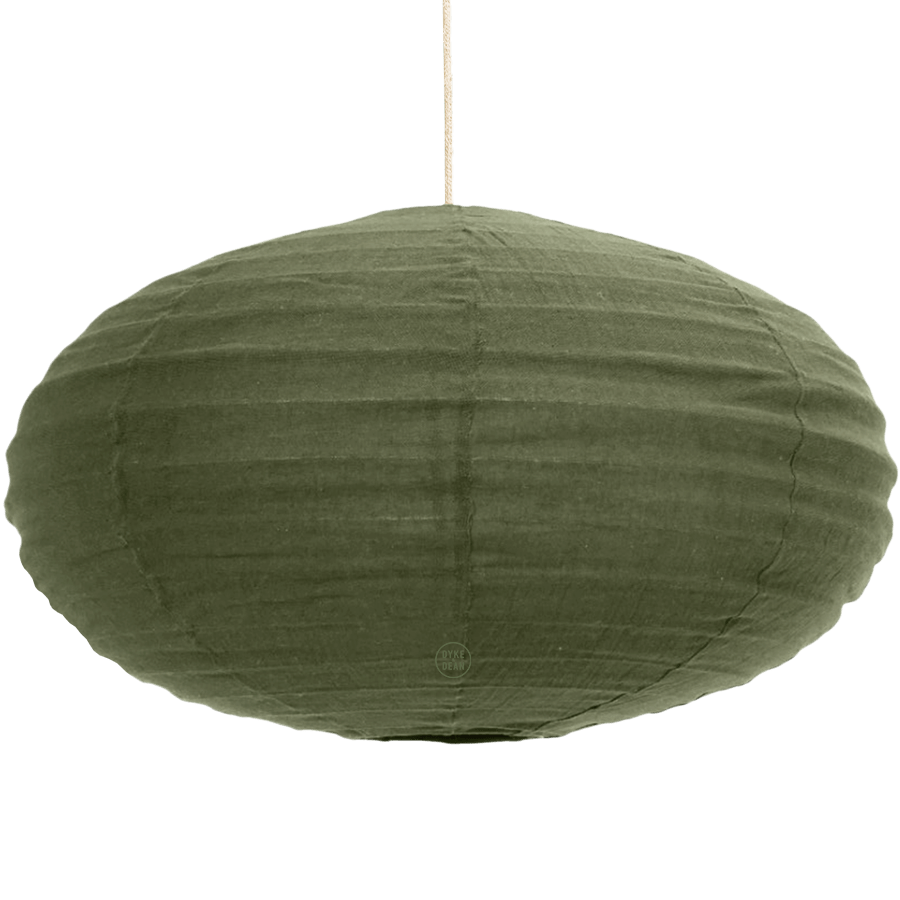 DOME LINEN LIGHT SHADE 80CM - DYKE & DEAN