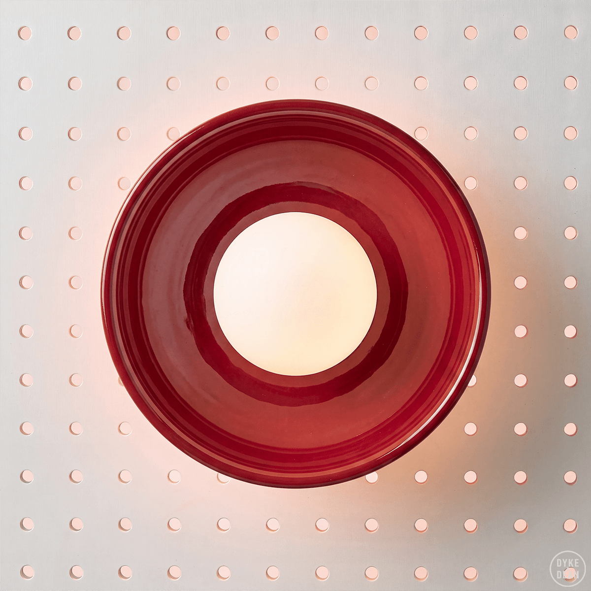 DONUT CERAMIC SCONCE LIGHT RED - DYKE & DEAN