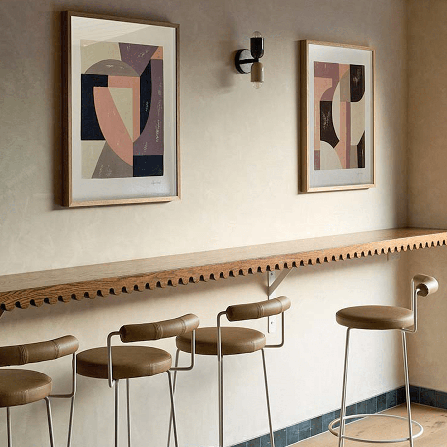 DOUBLE SCONCE CORAL GREEN CREAM - DYKE & DEAN