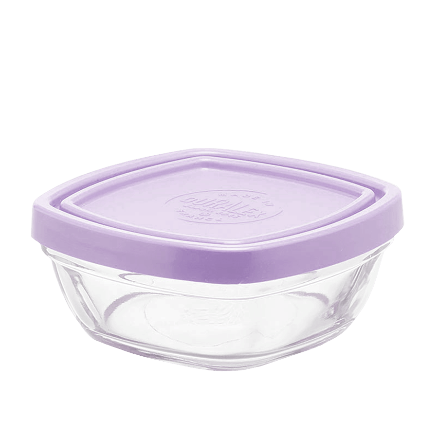 DURALEX LILAC FRESHBOX SQUARE STACKING BOWL 9CM - DYKE & DEAN