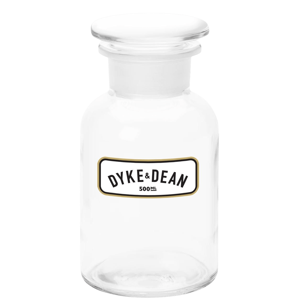 DYKE & DEAN APOTHECARY JAR CLEAR GLASS 500ML - DYKE & DEAN