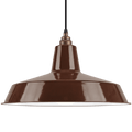 DYKE & DEAN PENDANT LAMPSHADE BROWN WITH BULB HOLDER - DYKE & DEAN