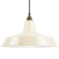 DYKE & DEAN PENDANT LAMPSHADE CREAM WITH BULB HOLDER - DYKE & DEAN