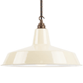 DYKE & DEAN PENDANT LAMPSHADE CREAM WITH HOOK & CHAIN SET - DYKE & DEAN