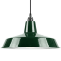 DYKE & DEAN PENDANT LAMPSHADE GREEN WITH BULB HOLDER - DYKE & DEAN