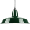 DYKE & DEAN PENDANT LAMPSHADE GREEN WITH HOOK & CHAIN SET - DYKE & DEAN