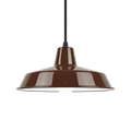 DYKE & DEAN SMALL PENDANT LAMPSHADE BROWN E27 BULB HOLDER - DYKE & DEAN