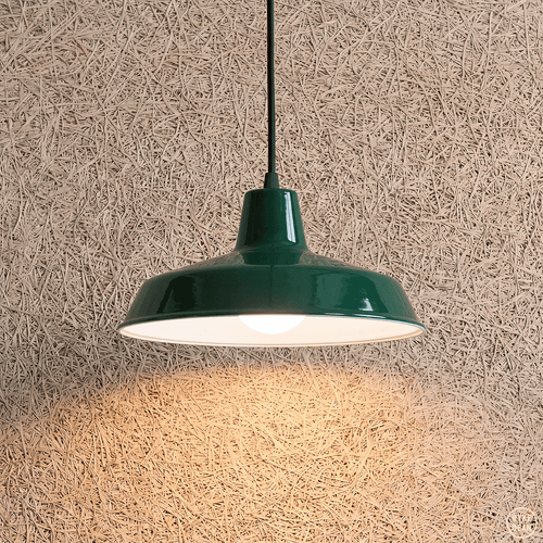 DYKE & DEAN SMALL PENDANT LAMPSHADE GREEN - DYKE & DEAN