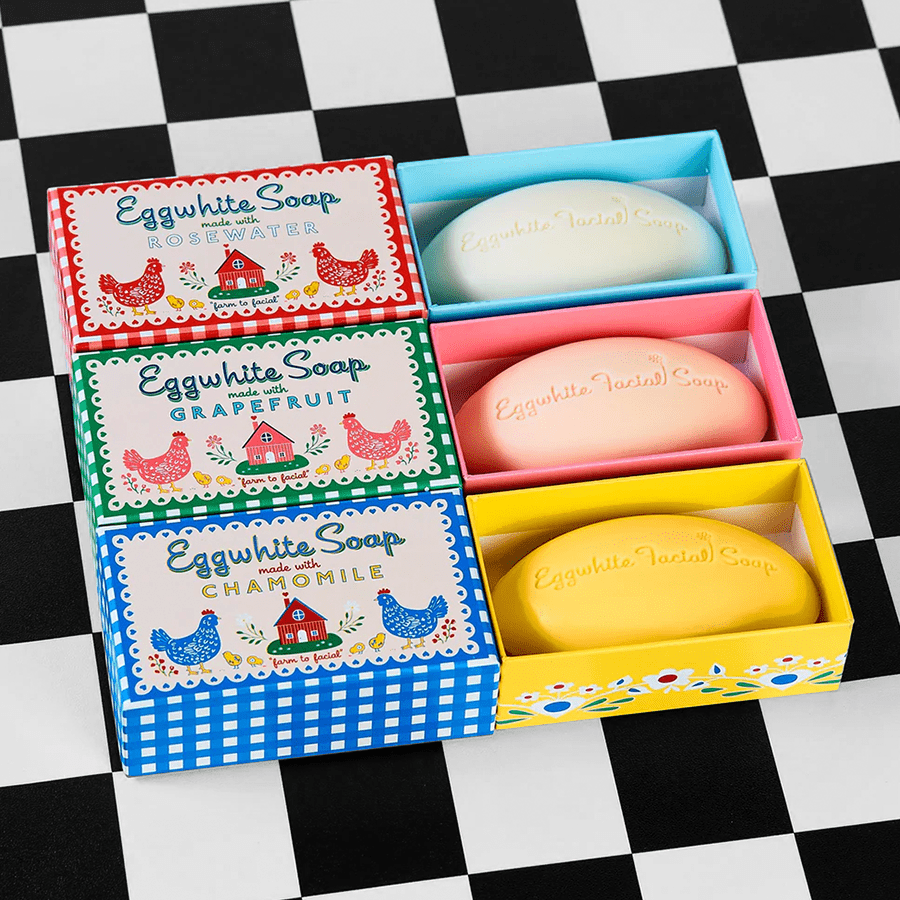 EGGWHITE & ROSEWATER FACIAL SOAP - DYKE & DEAN