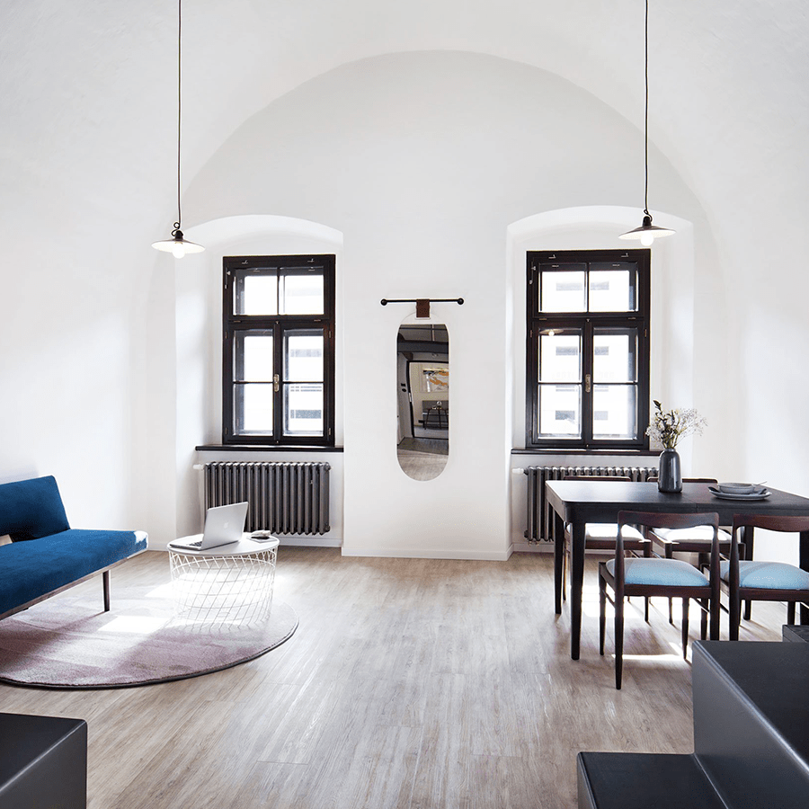 ENAMEL MINT GREEN SPECKLED FLAT LIGHT SHADE OUTLET - DYKE & DEAN