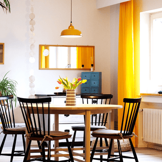 ENAMEL YELLOW NECK VENT SHADE - DYKE & DEAN