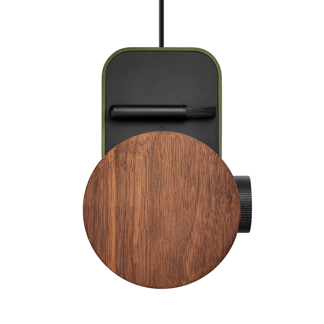 FELLOW OPUS 2 CONICAL BURR GRINDER WOODLAND GREEN & WALNUT - DYKE & DEAN