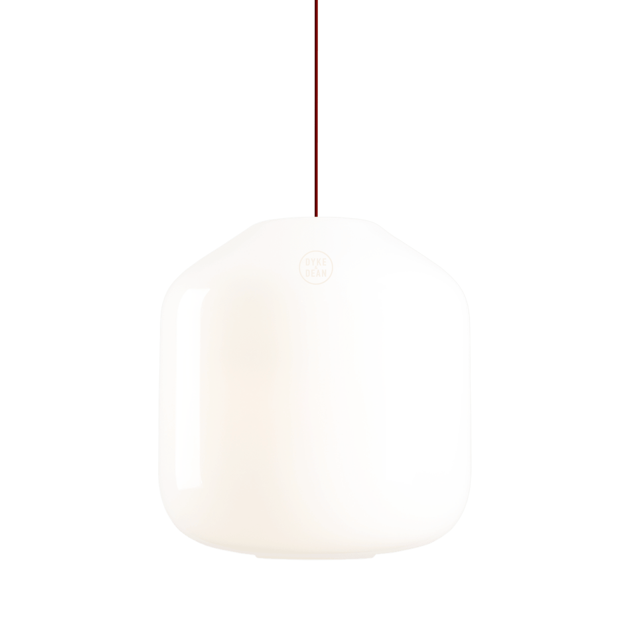 FLASK CHERRY RED GLASS PENDANT LIGHT SMALL - DYKE & DEAN