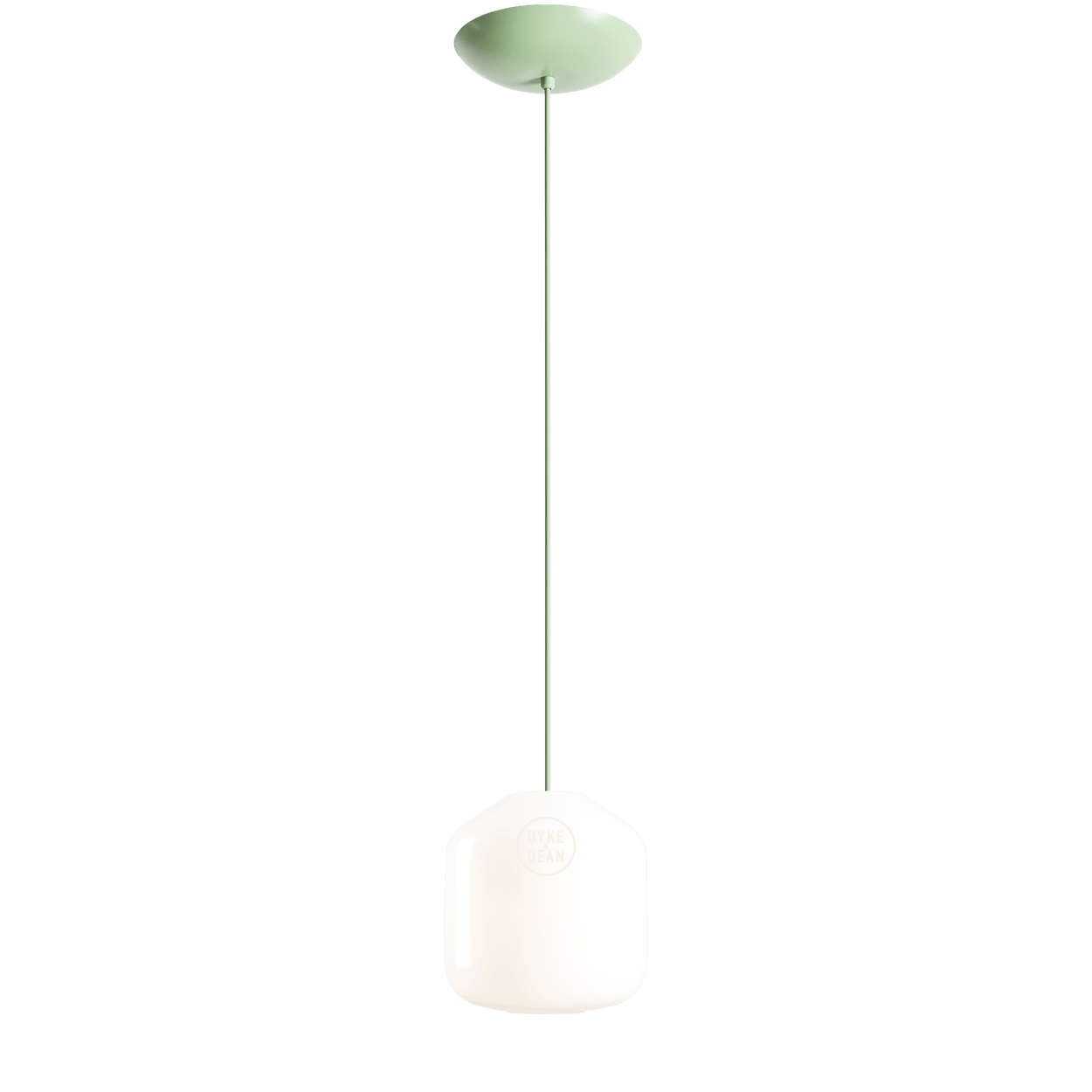 FLASK SAGE GREEN GLASS PENDANT LIGHT SMALL - DYKE & DEAN