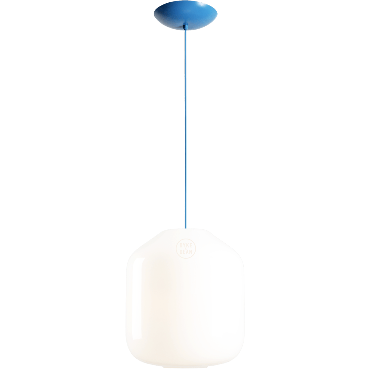 FLASK SAPPHIRE BLUE GLASS PENDANT LIGHT MEDIUM - DYKE & DEAN