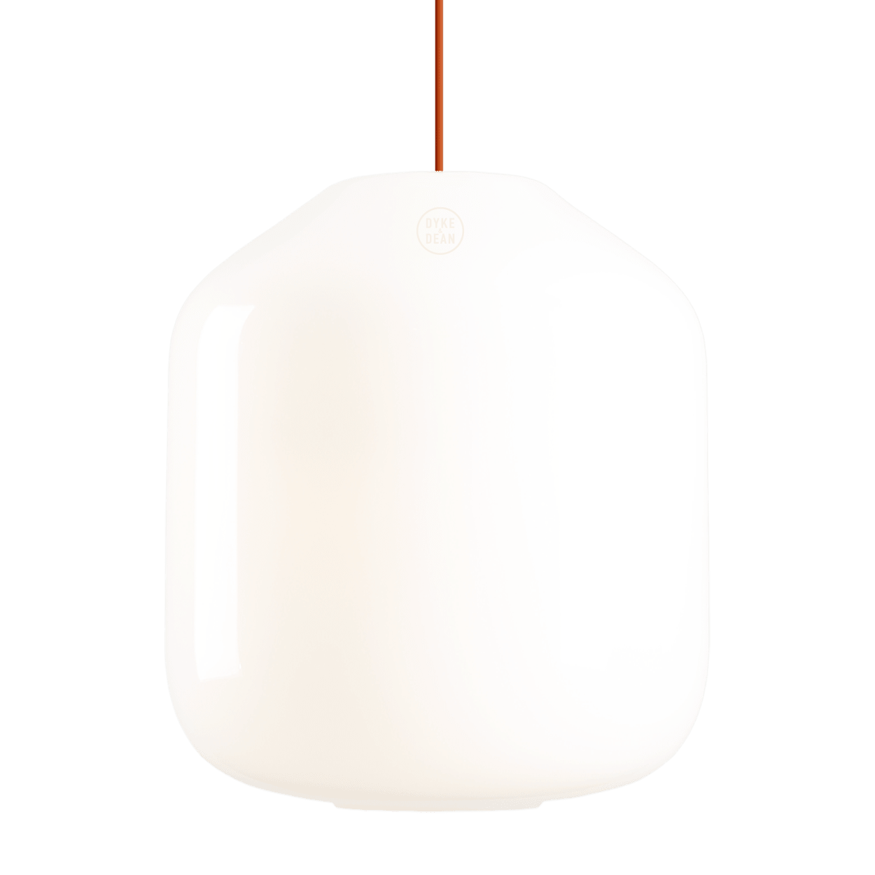 FLASK TERRACOTTA GLASS PENDANT LIGHT MEDIUM - DYKE & DEAN