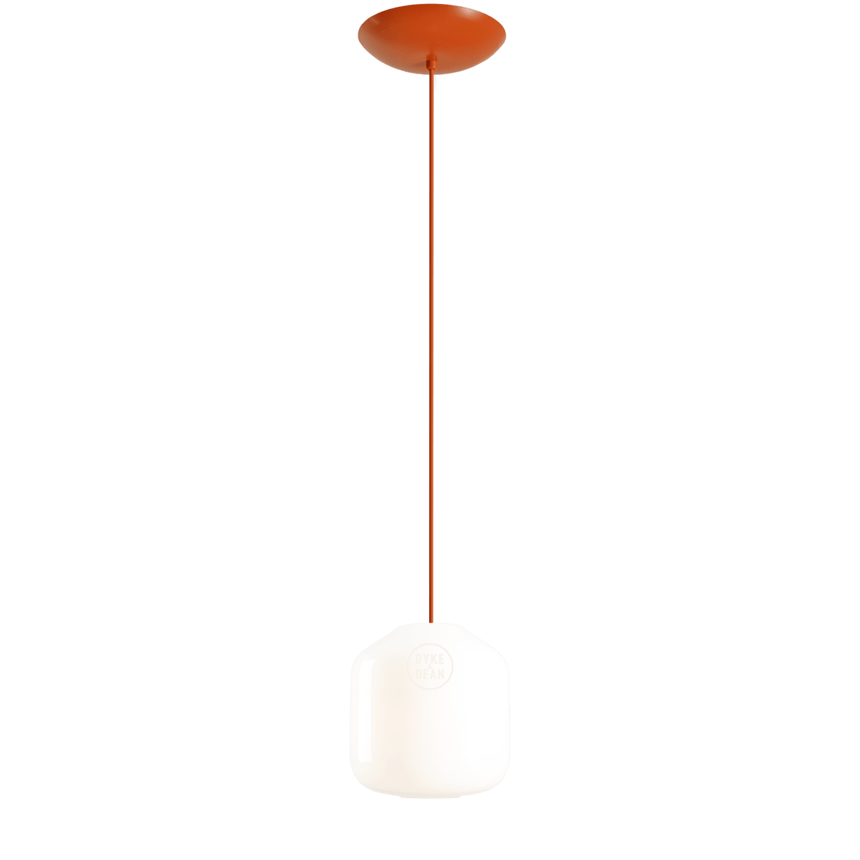 FLASK TERRACOTTA GLASS PENDANT LIGHT SMALL - DYKE & DEAN