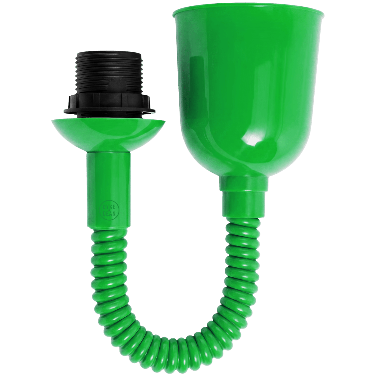 FLAT RED ENAMEL RETRACTABLE CORD LIGHT - DYKE & DEAN