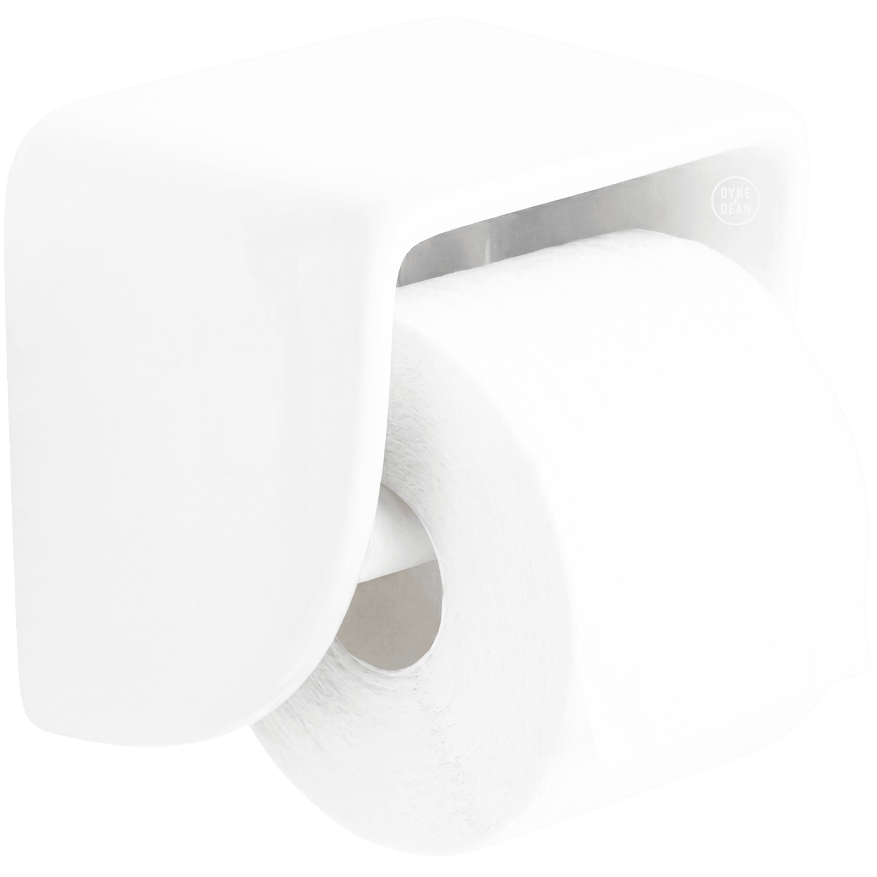 FLAT TOP PORCELAIN TOILET PAPER HOLDER - DYKE & DEAN