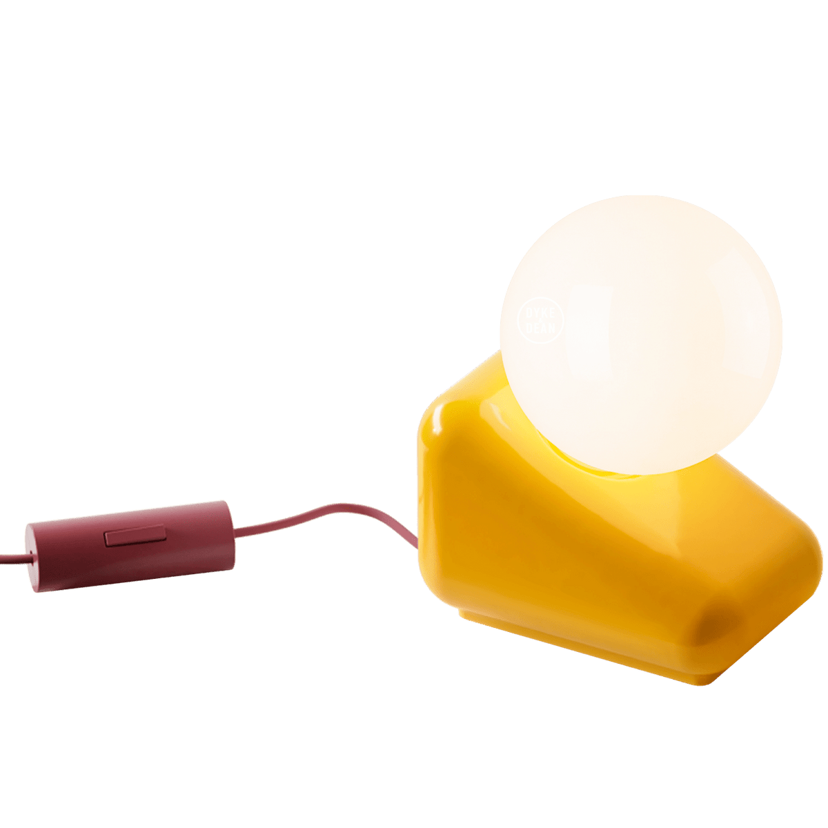 FLIP CERAMIC OPAL GLOBE TABLE LIGHT - DYKE & DEAN