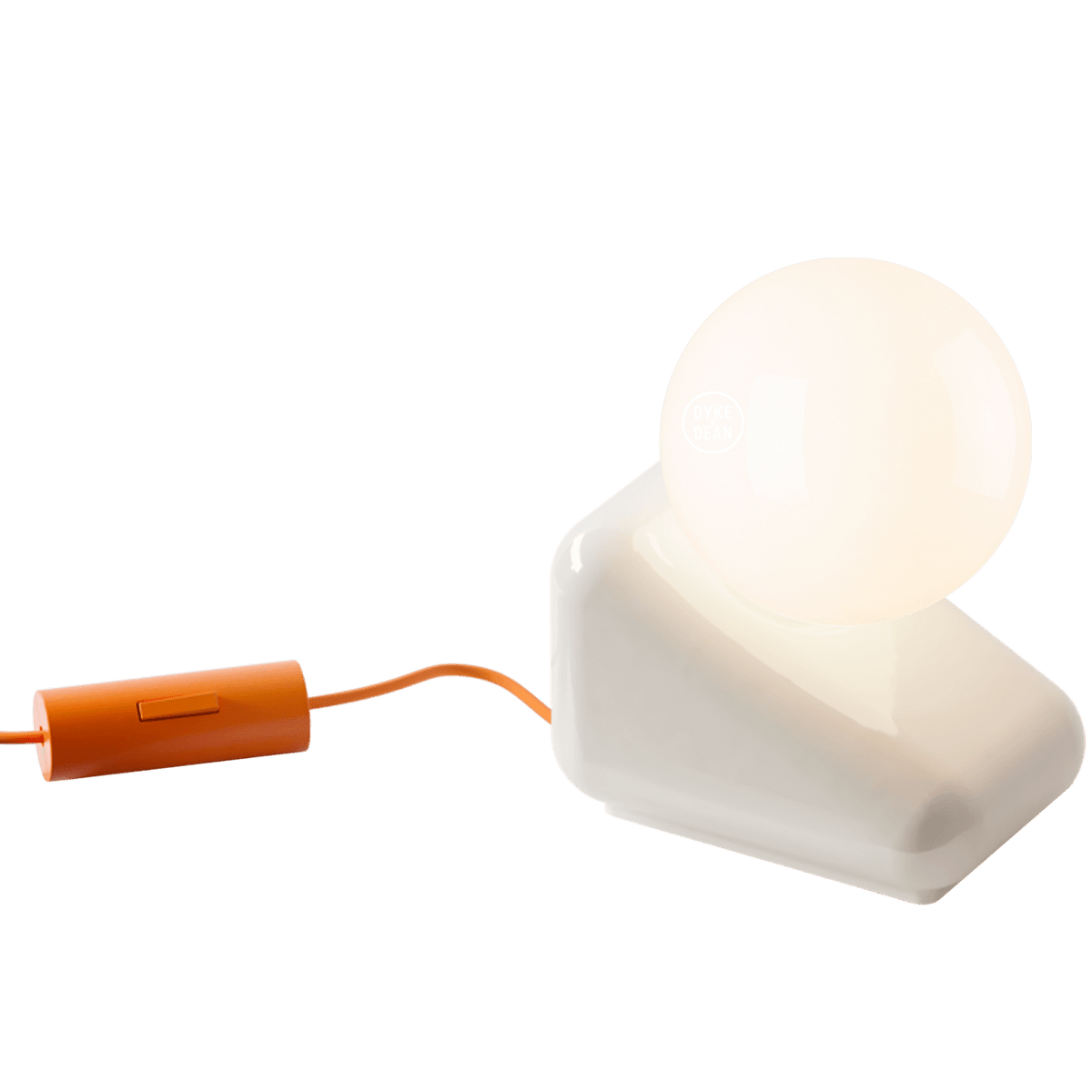 FLIP CERAMIC OPAL GLOBE TABLE LIGHT - DYKE & DEAN