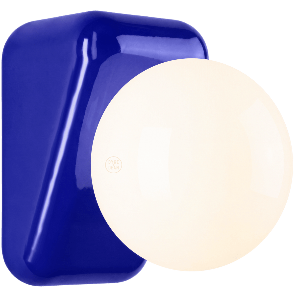 FLIP CERAMIC OPAL GLOBE WALL LIGHT - DYKE & DEAN