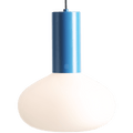 FLO OPAL GLASS ORB LARGE PENDANT LIGHT BLUE - DYKE & DEAN