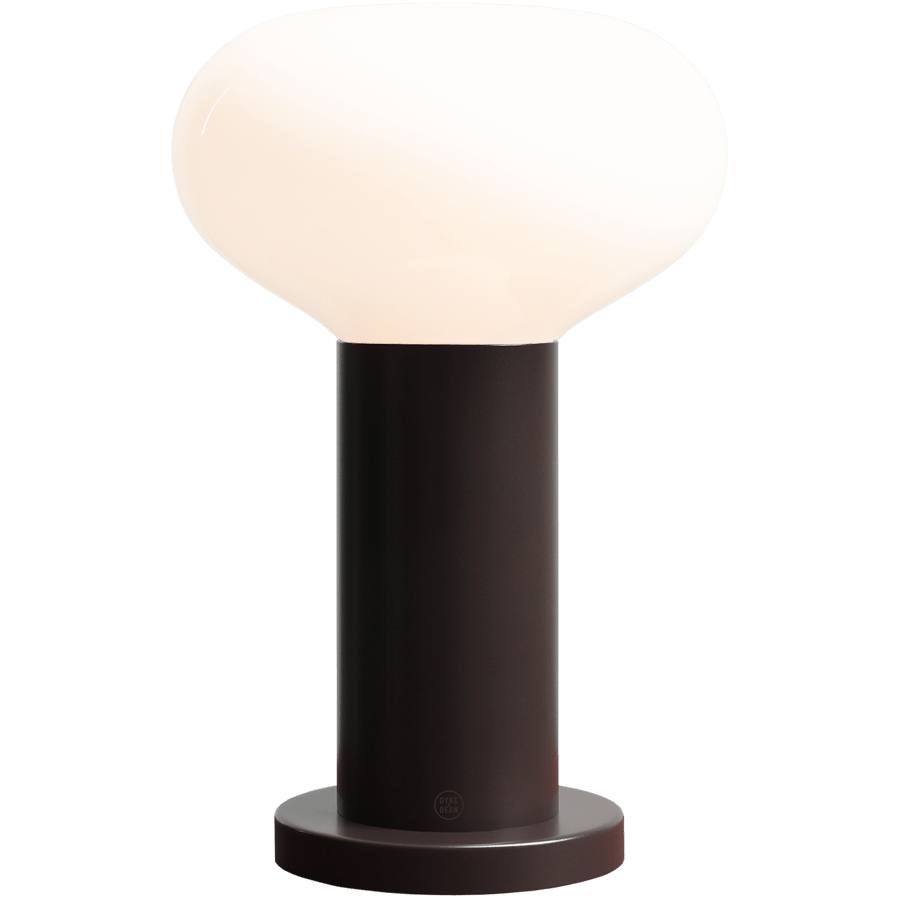 FLO OPAL GLASS ORB SMALL TABLE LIGHT MOKKA - DYKE & DEAN