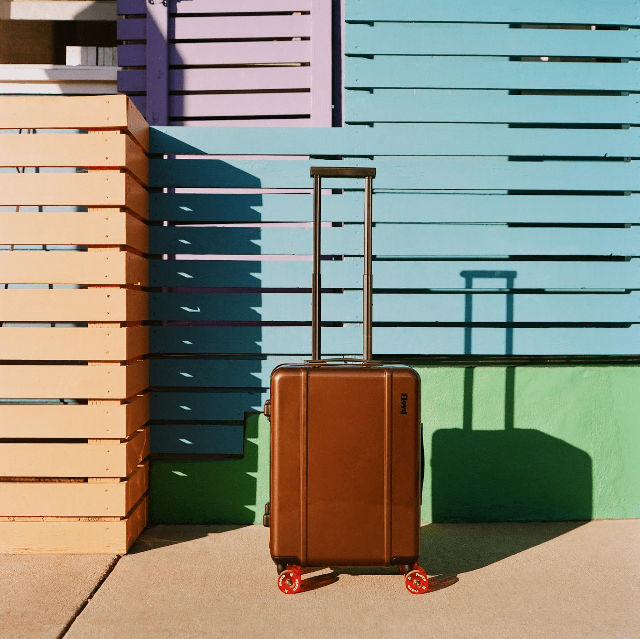 FLOYD CHECK IN TRAVEL CASE BRONCO BROWN - DYKE & DEAN