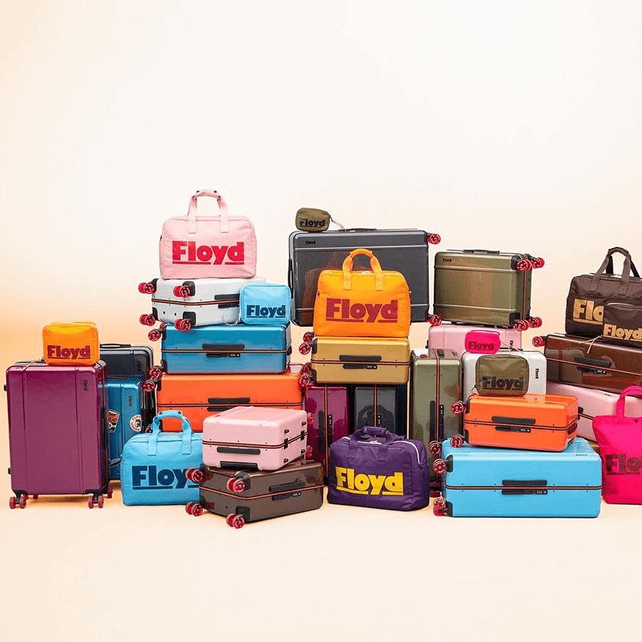 FLOYD WEEKENDER BAG HOT ORANGE - DYKE & DEAN