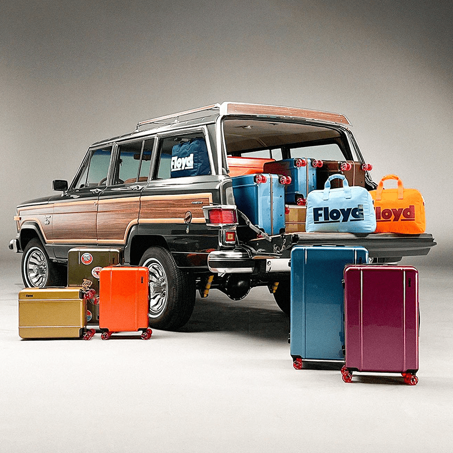 FLOYD WEEKENDER BAG HOT ORANGE - DYKE & DEAN