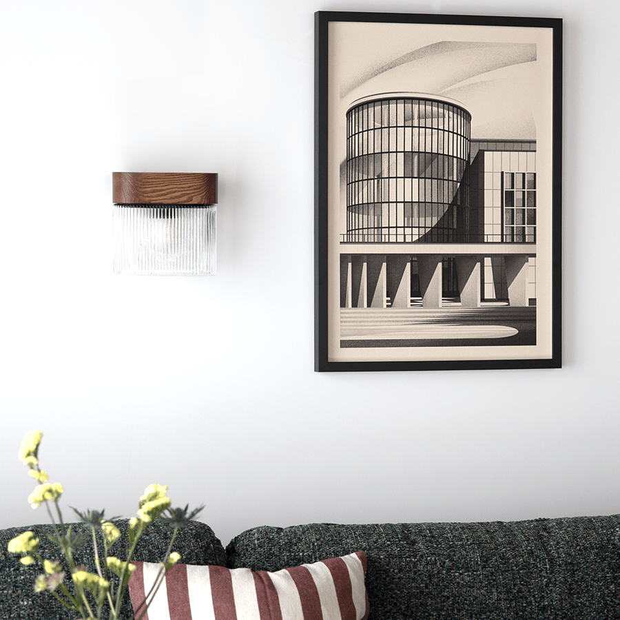 FLUMINA WALL LIGHT BLACK WOOD - DYKE & DEAN