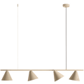 FORM CONE SHADE PENDANT BAR STRIP LIGHT BEIGE - DYKE & DEAN