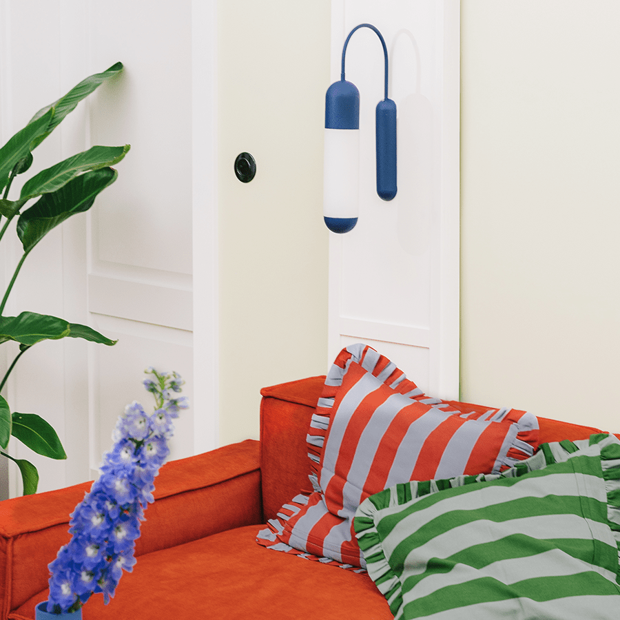 FUNSUI PILL WALL LIGHT TUBE WHITE - DYKE & DEAN