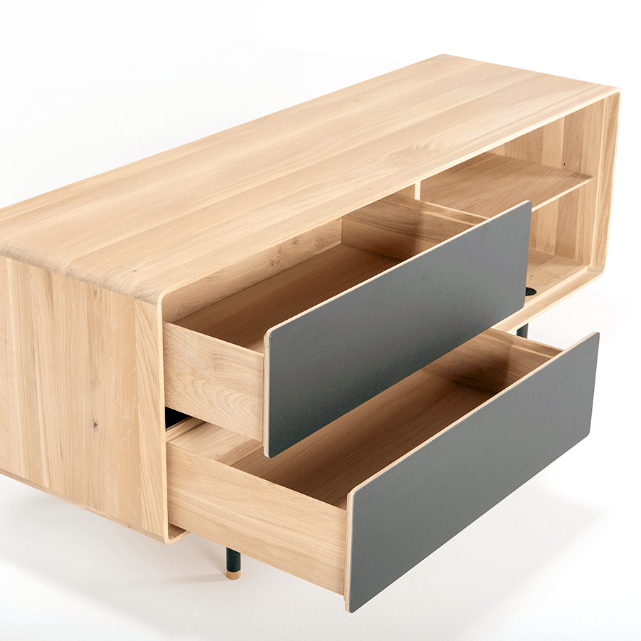 GAZZDA FINA SIDE BOARD BLACK OAK 150 - DYKE & DEAN