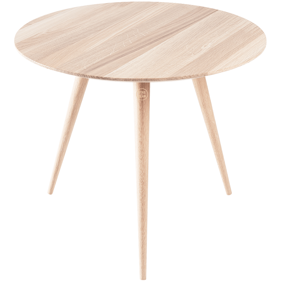 GAZZDA ROUND ARP TABLE WHITE OAK 55CM - DYKE & DEAN