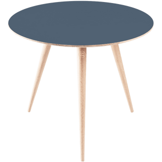 GAZZDA ROUND ARP TABLE WHITE OAK 55CM - DYKE & DEAN