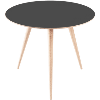 GAZZDA ROUND ARP TABLE WHITE OAK 55CM - DYKE & DEAN