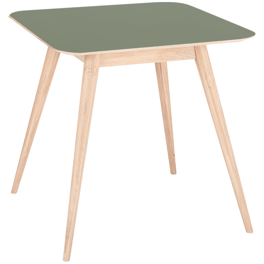 GAZZDA SQUARE STAFA TABLE WHITE OAK 80CM - DYKE & DEAN